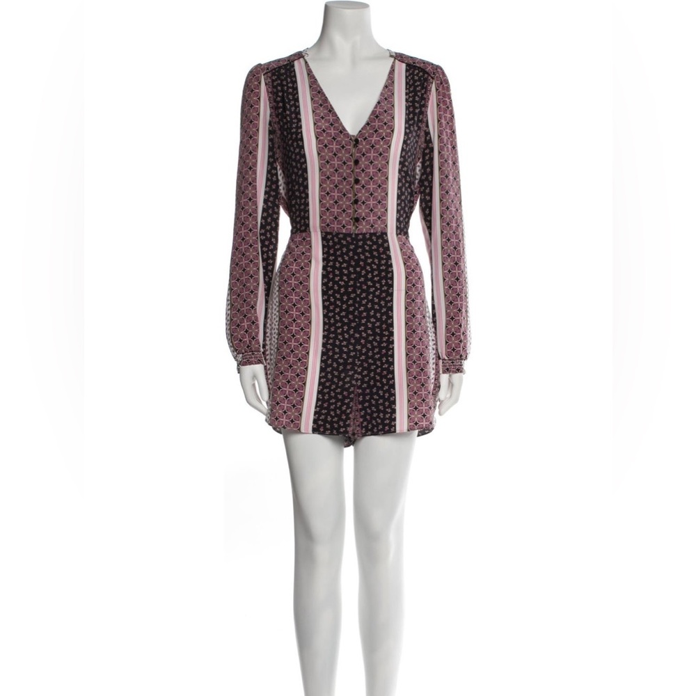 Intermix Printed Silk Romper
